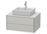 Duravit XSquare Waschtisch-Unterschrank XS491000707 80x40x54,8cm, 2 Schubkästen, Betongrau matt