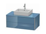 Duravit XSquare Waschtisch-Unterschrank XS491104747 100x40x54,8cm, 2 Schubkästen, Stone Blue hochglanz