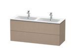 Duravit L-Cube Waschtisch-Unterschrank LC625807575 129x48,1x55cm, 2 Schubkästen, wandhängend, leinen