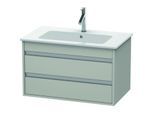 Duravit Ketho Waschtisch-Unterschrank KT642900707 80 x 47,5 cm, betongrau matt, 2 Schubkästen, wandhängend