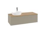 Villeroy & Boch Antao Waschtischunterschrank 1200x360x500mm K33151HK mit Struktur FK/AP: HK/1