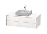 Duravit XSquare Waschtisch-Unterschrank XS491202222 120x40x54,8cm, 2 Schubkästen, weiß hochglanz