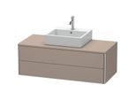 Duravit XSquare Waschtisch-Unterschrank XS491204343 120x40x54,8cm, 2 Schubkästen, Basalt matt