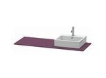 Duravit XSquare Konsole XS060GR9494 140x55cm, mit 1 Ausschnitt, rechts, Aubergine seidenmatt