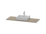Duravit XSquare Konsole XS060GM9090 140x55cm, mit 1 Ausschnitt, mittig, Flannel Grey seidenmatt