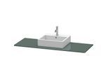 Duravit XSquare Konsole XS060GM3838 140x55cm, mit 1 Ausschnitt, mittig, Dolomiti Grey hochglanz