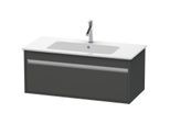 Duravit Ketho Waschtisch-Unterschrank KT642004949 100 x 47,5 cm, graphit matt, 1 Auszug, wandhängend
