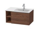 Duravit L-Cube Waschtisch-Unterschrank LC619202121 82x48,1x40cm, 1 Auszug, Becken rechts, nussbaum dunkel