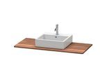 Duravit XSquare Massivholzkonsole XS061F07777 120x55cm, Amerikanisch Nussbaum, mit 1 Ausschnitt