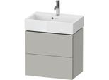 Duravit L-Cube Waschtisch-Unterschrank LC621900707 58,4x39,1x54,4cm, 2 Schubkästen, wandhängend, betongrau matt