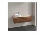 Villeroy und Boch Antao Waschtisch-Unterschrank K33113HM 120x36x50cm, Waschbeckenplattenfarbe botticino, warm walnut