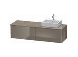 Duravit XSquare Waschtisch-Unterschrank XS4904R8989 160x40x54,8cm, Auszüge, rechts, Flannel Grey hochglanz
