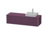 Duravit XSquare Waschtisch-Unterschrank XS4904R9494 160x40x54,8cm, Auszüge, rechts, Aubergine seidenmatt