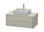 Duravit XSquare Waschtisch-Unterschrank XS491106060 100x40x54,8cm, 2 Schubkästen, Taupe seidenmatt