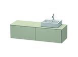 Duravit XSquare Waschtisch-Unterschrank XS4904R6060 160x40x54,8cm, Auszüge, rechts, Taupe seidenmatt