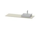 Duravit XSquare Konsole XS060HR6060 160x55cm, mit 1 Ausschnitt, rechts, Taupe seidenmatt