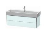 Duravit XSquare Waschtisch-Unterschrank XS419700909 118,4x39,7x46cm, 2 Schubkästen, Lichtblau matt
