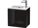 Duravit L-Cube Waschtisch-Unterschrank LC6272L4040 42x29,4x40cm, wandhängend, Tür links, schwarz hochglanz