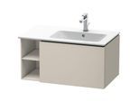 Duravit L-Cube Waschtisch-Unterschrank LC619209191 82x48,1x40cm, 1 Auszug, Becken rechts, taupe matt