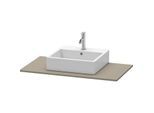 Duravit XSquare Konsole XS060E09090 100x55cm, mit 1 Ausschnitt, Flannel Grey seidenmatt