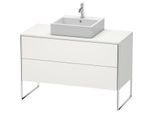 Duravit XSquare Waschtisch-Unterschrank XS492203939 120x53,8x54,8cm, 2 Auszüge, Nordic weiß seidenmatt