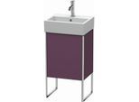 Duravit XSquare Waschtisch-Unterschrank XS4470R9494 43,4x49,1x34cm, Tür rechts, Aubergine seidenmatt