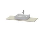 Duravit XSquare Konsole XS060D06060 80x55cm, mit 1 Ausschnitt, Taupe seidenmatt