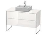 Duravit XSquare Waschtisch-Unterschrank XS492208585 120x53,8x54,8cm, 2 Auszüge, weiß hochglanz