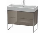 Duravit XSquare Waschtisch-Unterschrank XS447608989 98,4x49,1x46cm, 2 Auszüge, Flannel Grey hochglanz