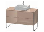 Duravit XSquare Waschtisch-Unterschrank XS492208686 120x53,8x54,8cm, 2 Auszüge, cappuccino hochglanz