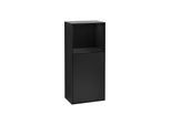 Villeroy und Boch Finion Seitenschrank F510PHPD 41,8x93,6x27cm, rechts, Regal oben Glossy Black, Black matt lacquer