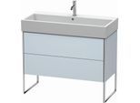 Duravit XSquare Waschtisch-Unterschrank XS447609797 98,4x49,1x46cm, 2 Auszüge, Lichtblau seidenmatt