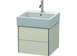 Duravit XSquare Waschtisch-Unterschrank XS419209191 48,4x39,7x46cm, 2 Schubkästen, Taupe