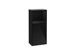 Villeroy und Boch Finion Seitenschrank F510PHPH 41,8x93,6x27cm, rechts, Regal oben Glossy Black, Glossy Black Lacquer