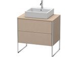 Duravit XSquare Waschtisch-Unterschrank XS492007575 80x53,8x54,8cm, 2 Auszüge, Leinen