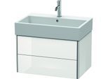 Duravit XSquare Waschtisch-Unterschrank XS419408585 68,4x39,7x46cm, 2 Schubkästen, weiß hochglanz