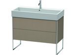 Duravit XSquare Waschtisch-Unterschrank XS447607575 98,4x49,1x46cm, 2 Auszüge, Leinen