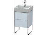 Duravit XSquare Waschtisch-Unterschrank XS447209797 48,4x49,1x46cm, 2 Auszüge, Lichtblau seidenmatt
