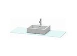 Duravit XSquare Konsole XS060GM0909 140x55cm, mit 1 Ausschnitt, mittig, Lichtblau matt