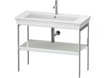 Duravit White Tulip Waschtisch-Konsole WT454103636 98,4 x 45 cm, Weiß Seidenmatt, bodenstehend, Metall
