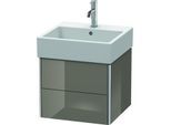 Duravit XSquare Waschtisch-Unterschrank XS419208989 48,4x39,7x46cm, 2 Schubkästen, Flannel Grey hochglanz