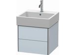 Duravit XSquare Waschtisch-Unterschrank XS419209797 48,4x39,7x46cm, 2 Schubkästen, Lichtblau seidenmatt