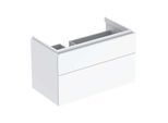 Geberit Xeno² Waschtisch-Unterschrank 500515011 88x53x46,2cm, mit 2 Schubladen, mit Ablagefläche, hochglänzend/weiß