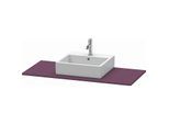 Duravit XSquare Konsole XS060D09494 80x55cm, mit 1 Ausschnitt, Aubergine seidenmatt