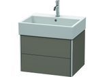 Duravit XSquare Waschtisch-Unterschrank XS419309090 58,4x39,7x46cm, 2 Schubkästen, Flannel Grey seidenmatt