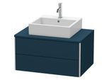 Duravit XSquare Waschtisch-Unterschrank XS491009898 80x40x54,8cm, 2 Schubkästen, Nachtblau seidenmatt