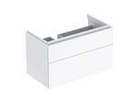 Geberit Xeno² Waschtisch-Unterschrank 500515011 88x53x46,2cm, mit 2 Schubladen, mit Ablagefläche, hochglänzend/weiß