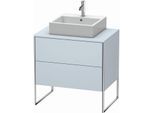 Duravit XSquare Waschtisch-Unterschrank XS492009797 80x53,8x54,8cm, 2 Auszüge, Lichtblau seidenmatt