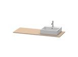Duravit XSquare Konsole XS060GR7575 140x55cm, mit 1 Ausschnitt, rechts, Leinen