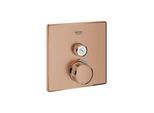 Grohe Grohtherm Smartcontrol Fertigmontageset 29123DL0 warm sunset gebürstet, eckig, UP-Thermostat, 1 Absperrventil